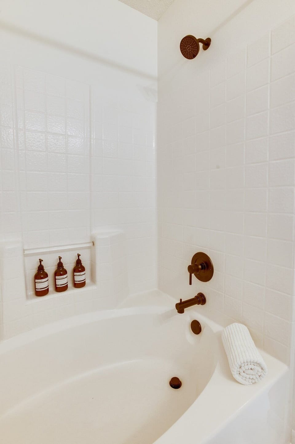 Unwind in our inviting garden tub, where relaxation awaits.  Complimentary shampoo, conditioner, and body wash are provided for a refreshing and revitalizing experience.