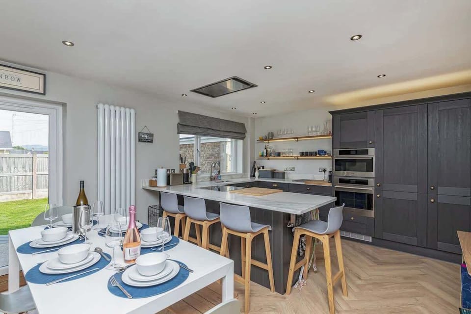Breakfast bar for morning coffee