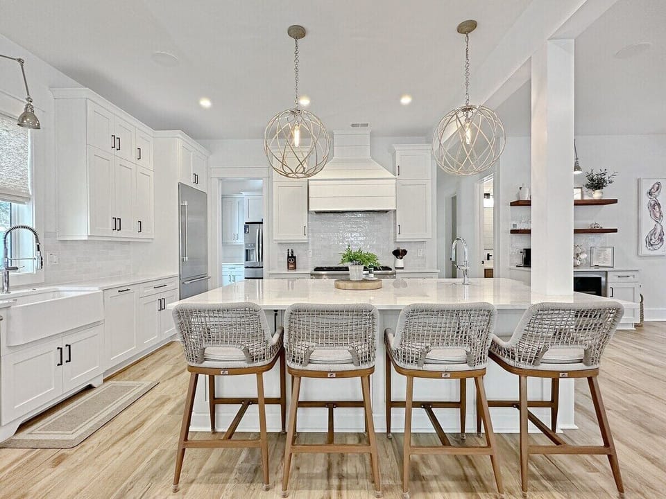 Palms Paradise Kitchen Island