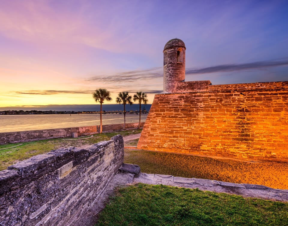 Short drive to the oldest city in the U.S.!  Castillo de San Marco is a must see