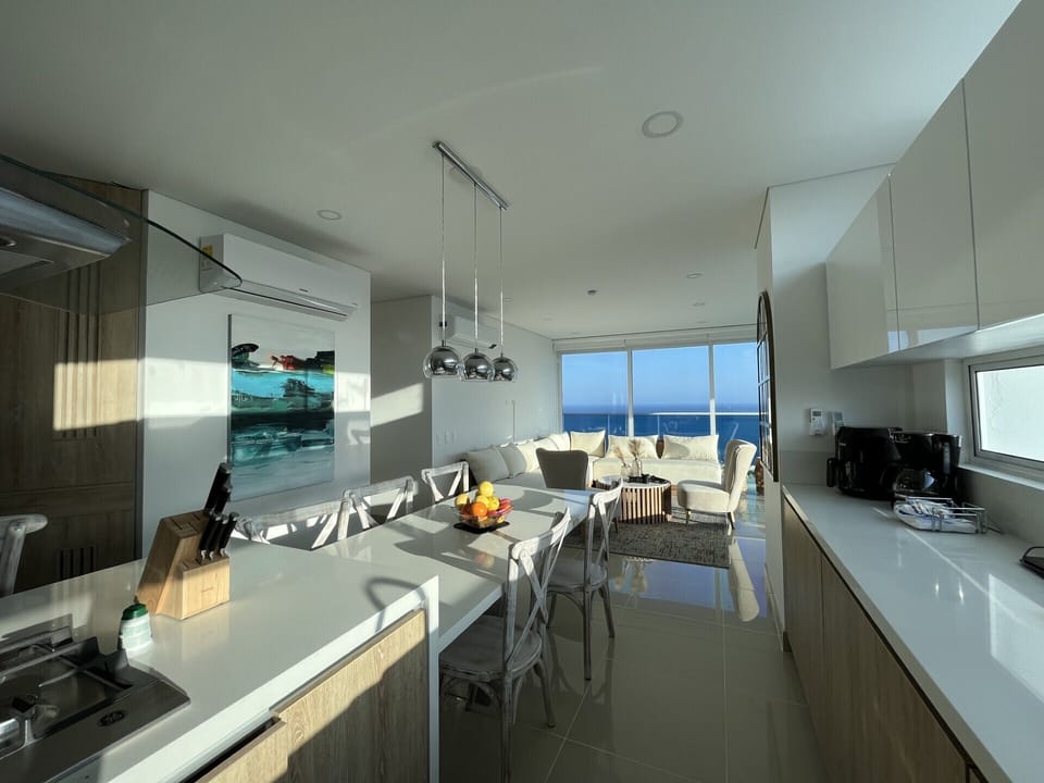 Kitchen and Living Room