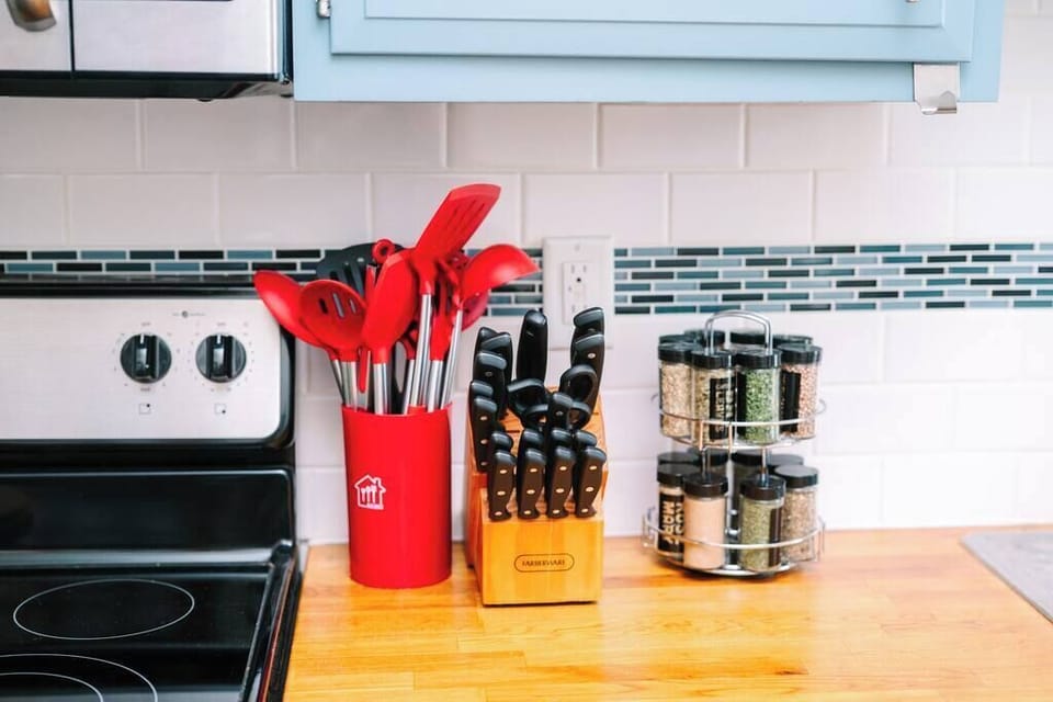 Fully stocked kitchen