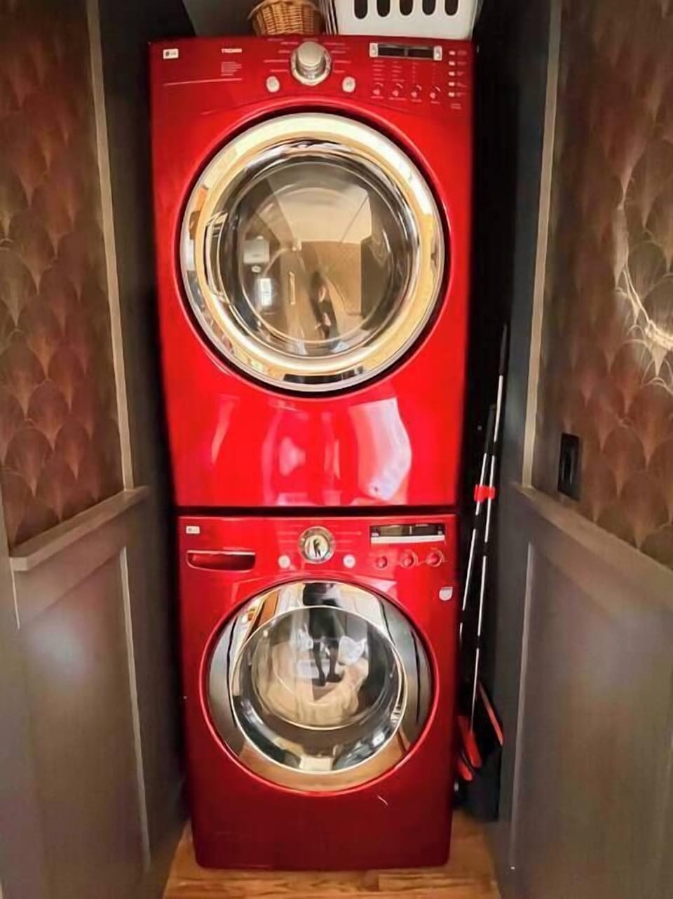 Washer and dryer downstairs 