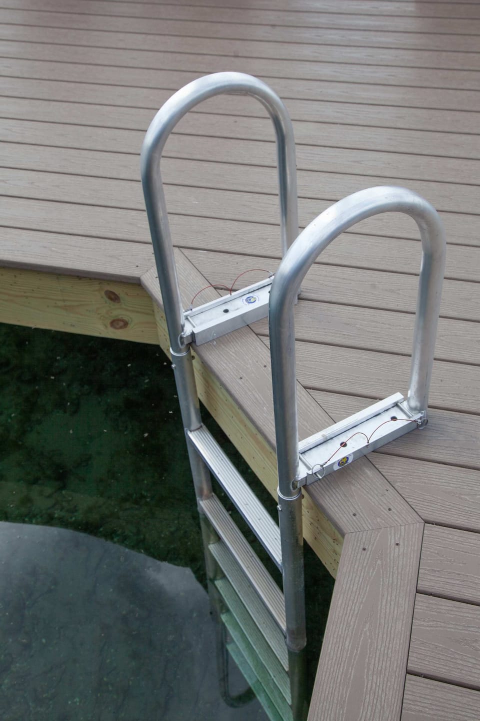 Built-in ladder for easy lake access from your private dock.