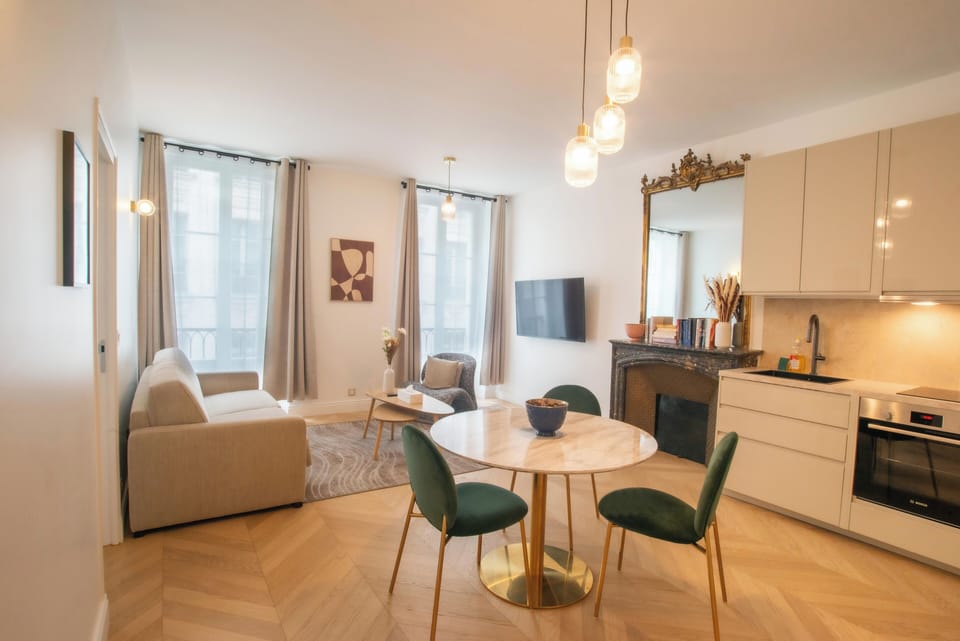 Superior Apartment | Living area | 112-cm flat-screen TV with digital channels, Netflix, streaming services