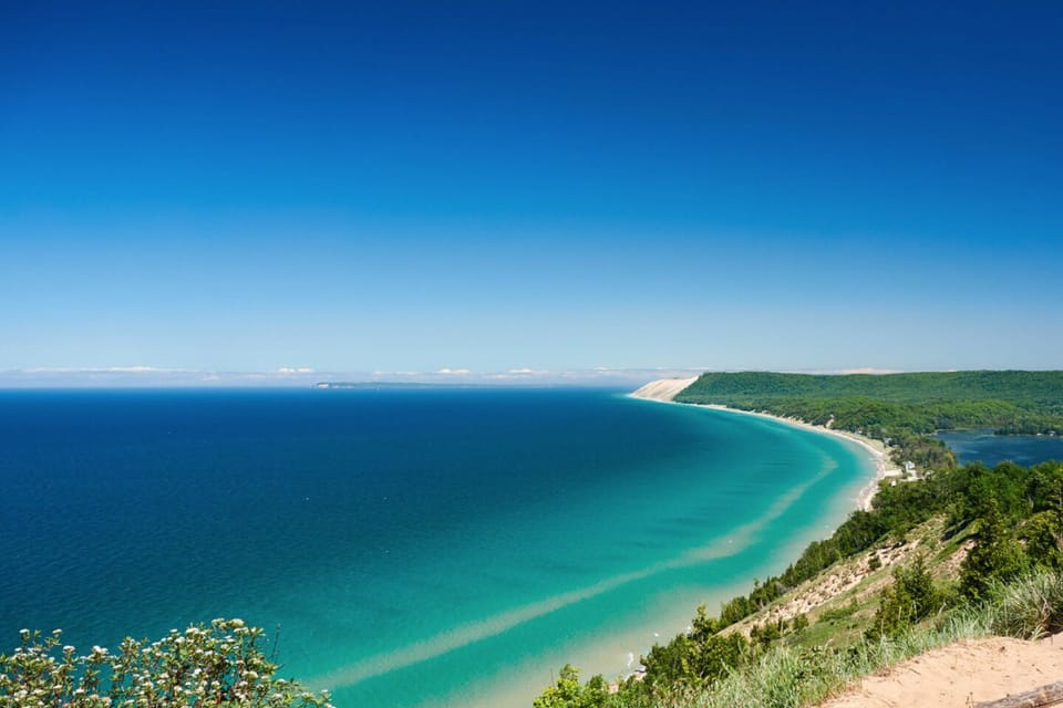 Take a day trip to the Sleeping Bear Dunes National Lakeshore.