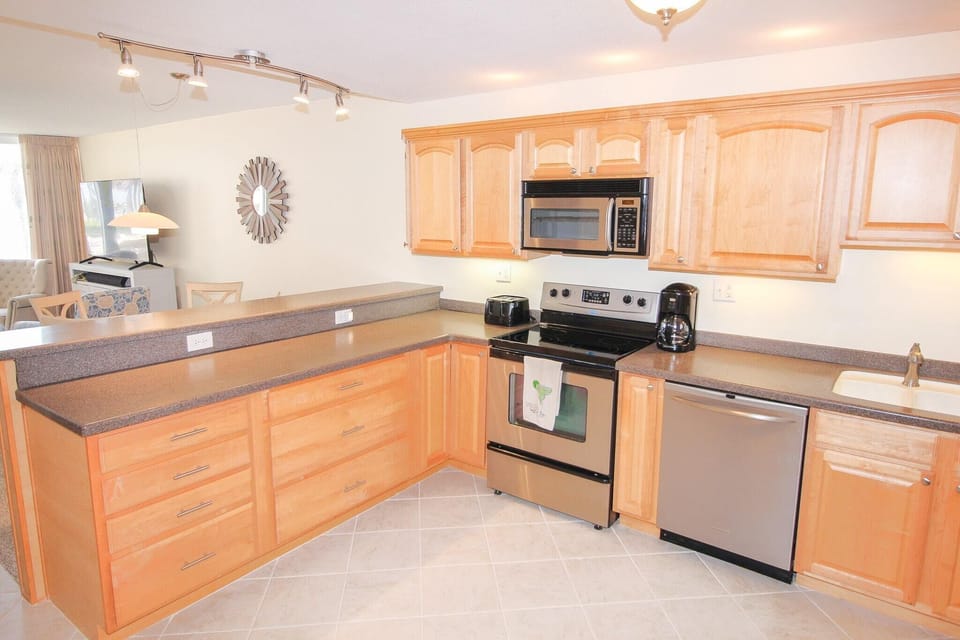 Ample kitchen space