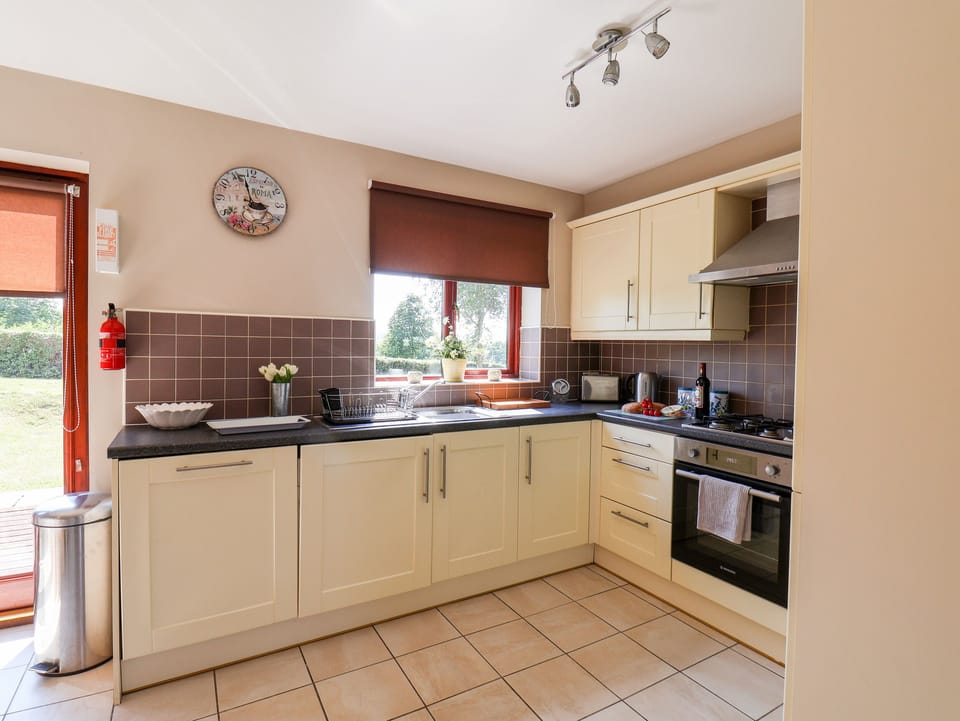 Fridge, dishwasher, electric kettle, toaster