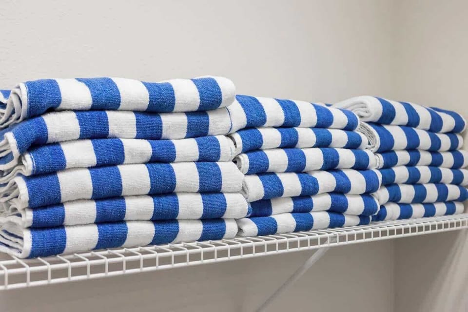 We provide pool towels for your comfort :) 