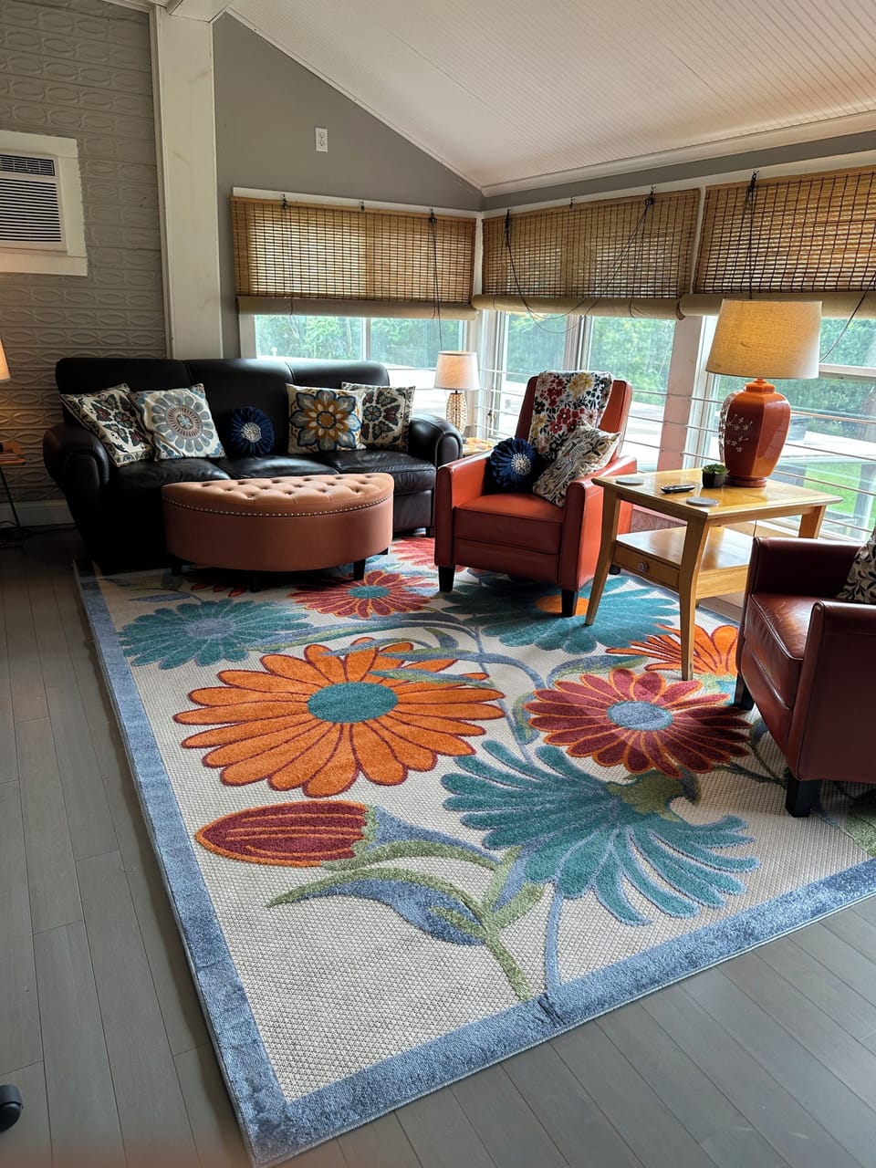 Enjoy the beautiful Huron River from the comfortable living room!