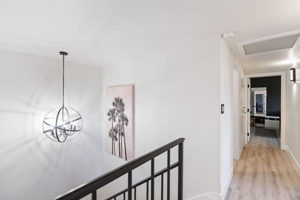 Abstract chandeliers and beautiful beach touches. 