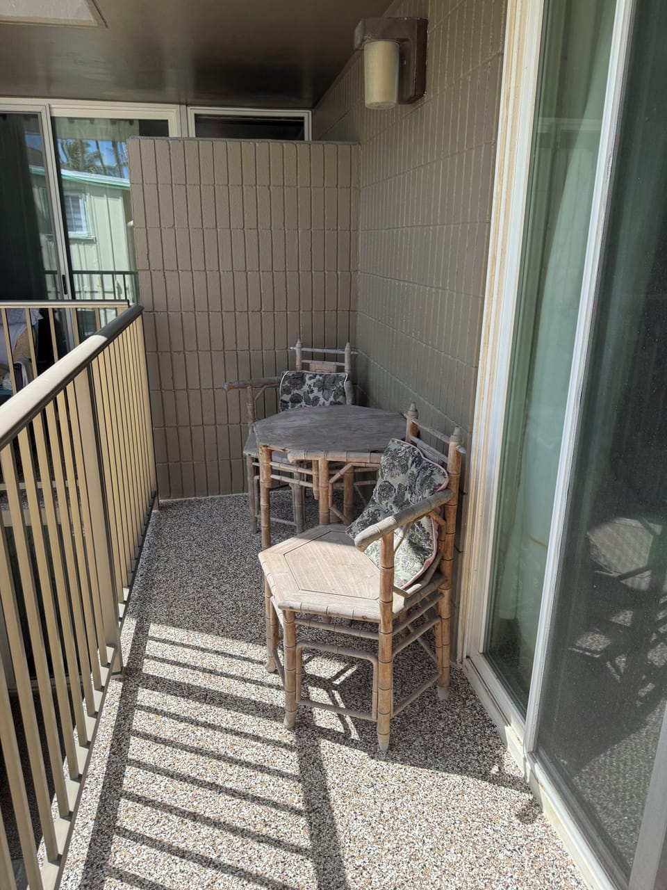 Lanai with ocean view. 