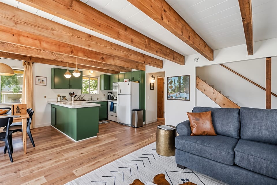 Indoors, Hardwood, Stained Wood, Painting, Appliance