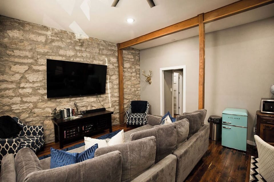Smart TV provided so you can login to your own streaming services.