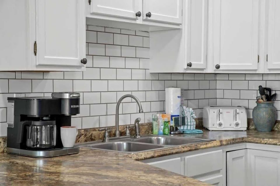 Prep, rinse, and repeat - our kitchen sink makes cleanup easy.