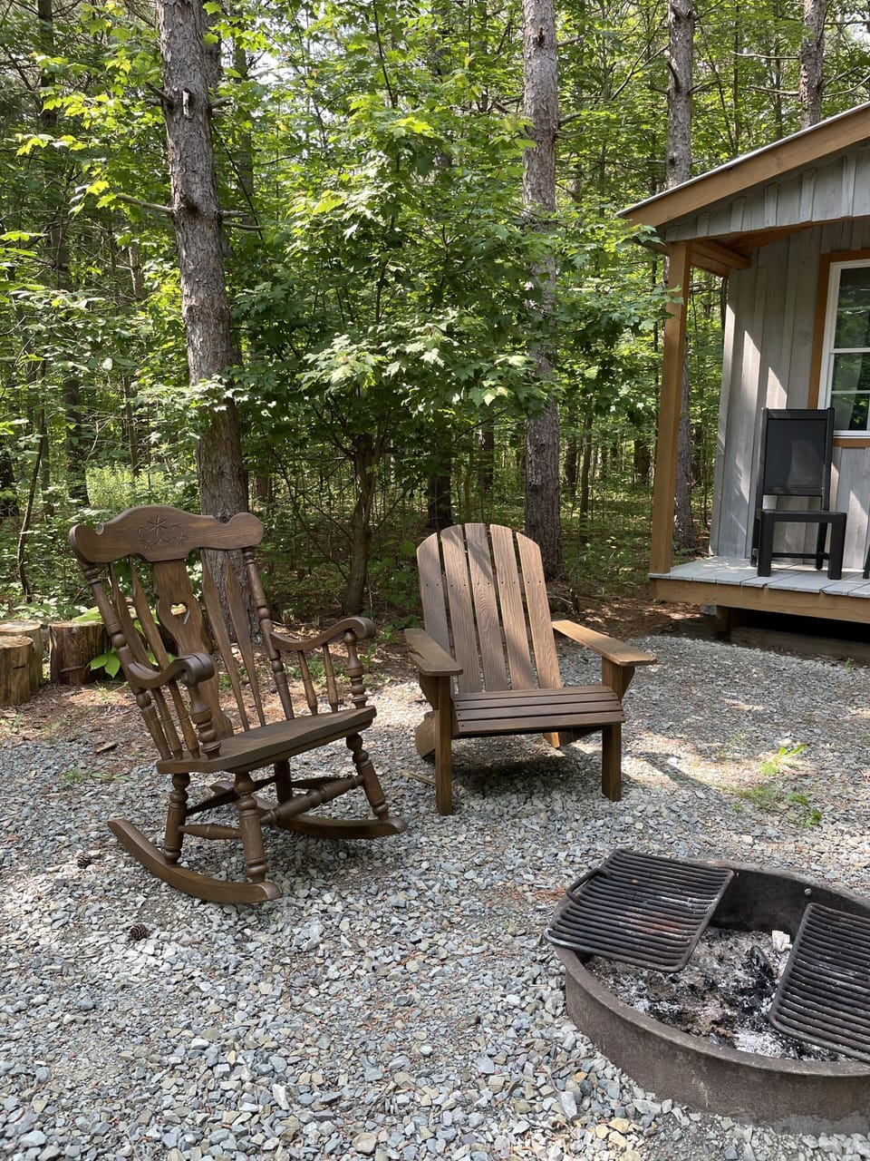 Chairs by the firepit