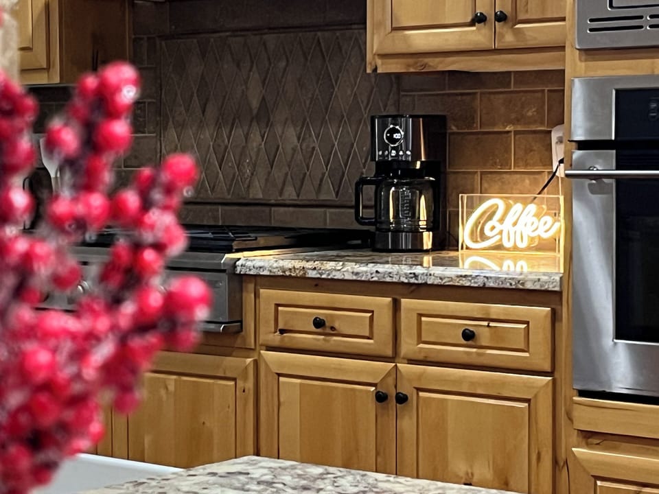 Enjoy fresh coffee w/ our whole beans, grinder, drip coffee maker, french press!