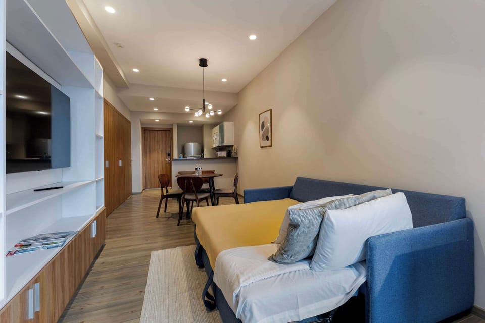 All-in-one living space for relaxation.



