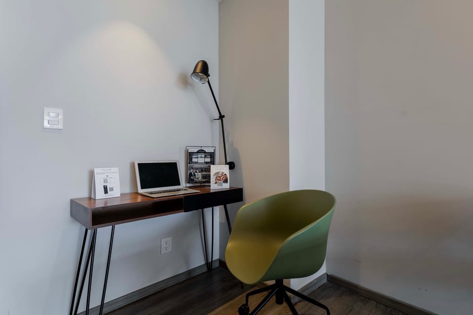 Dedicated area for work or creativity.


