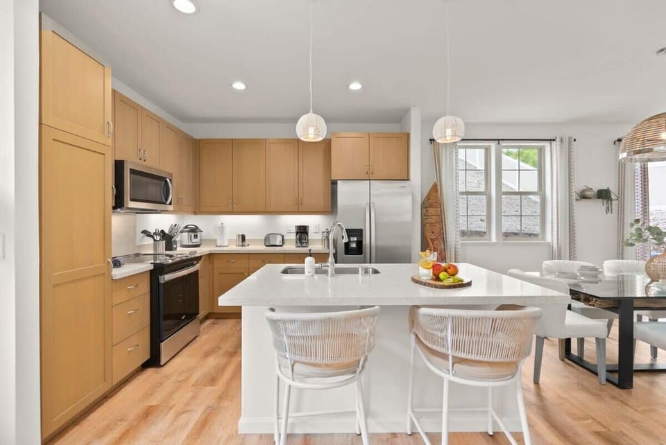 Ample counter space for preparing favorite dishes