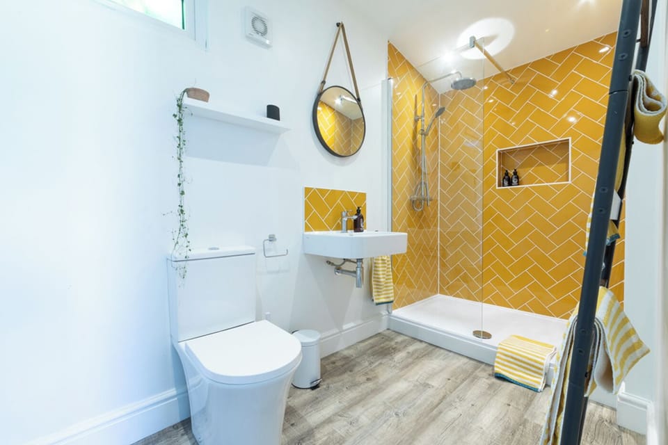 Bathroom with walk in shower