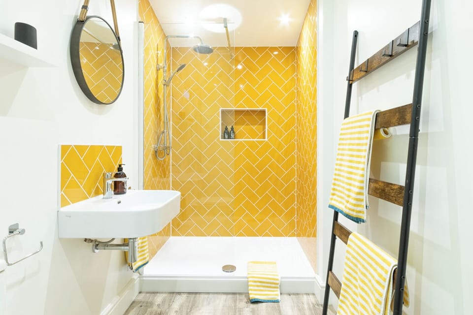 Bathroom with walk in shower