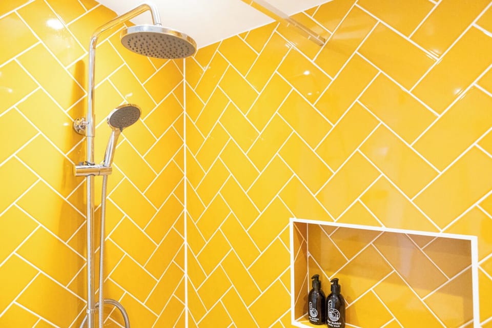 Bathroom with walk in shower