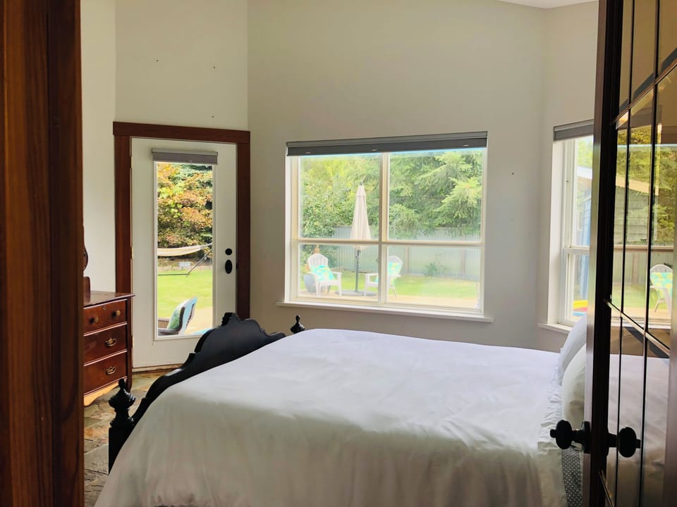 Door off master bedroom to outside.