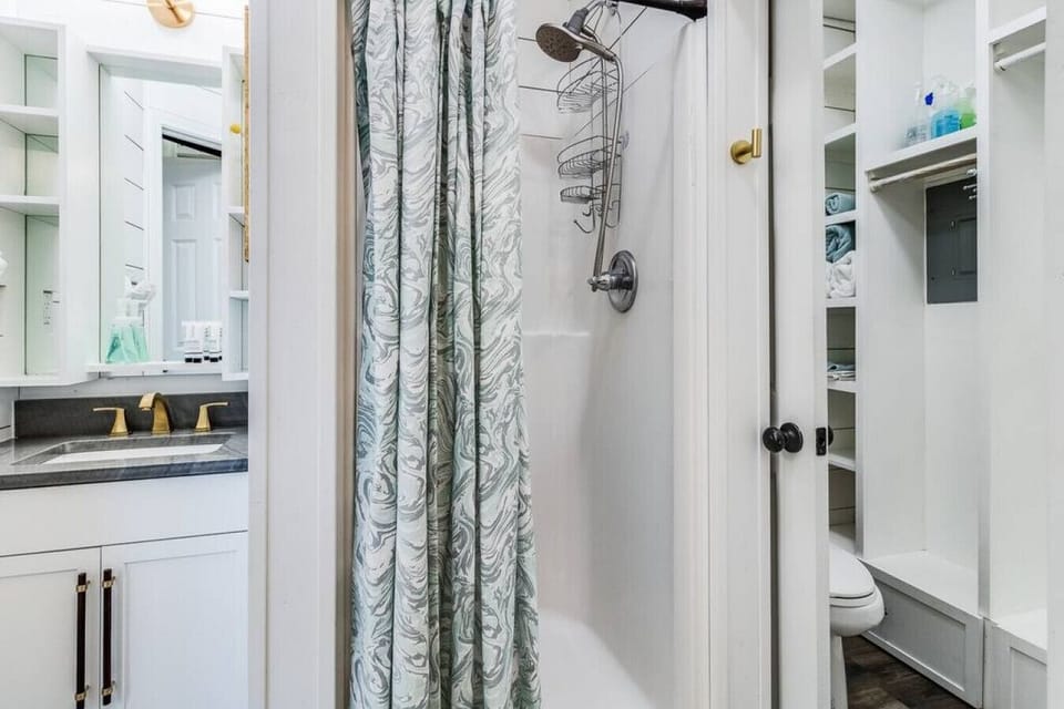 Shower and additional storage