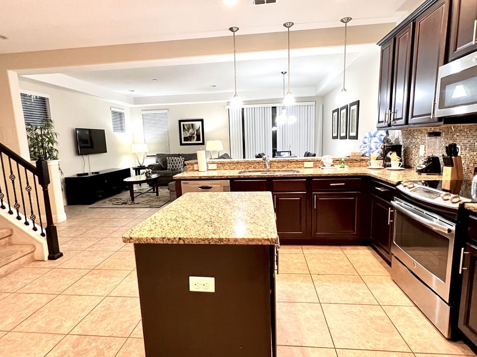 Floor, Flooring, Indoors, Kitchen, Kitchen Island