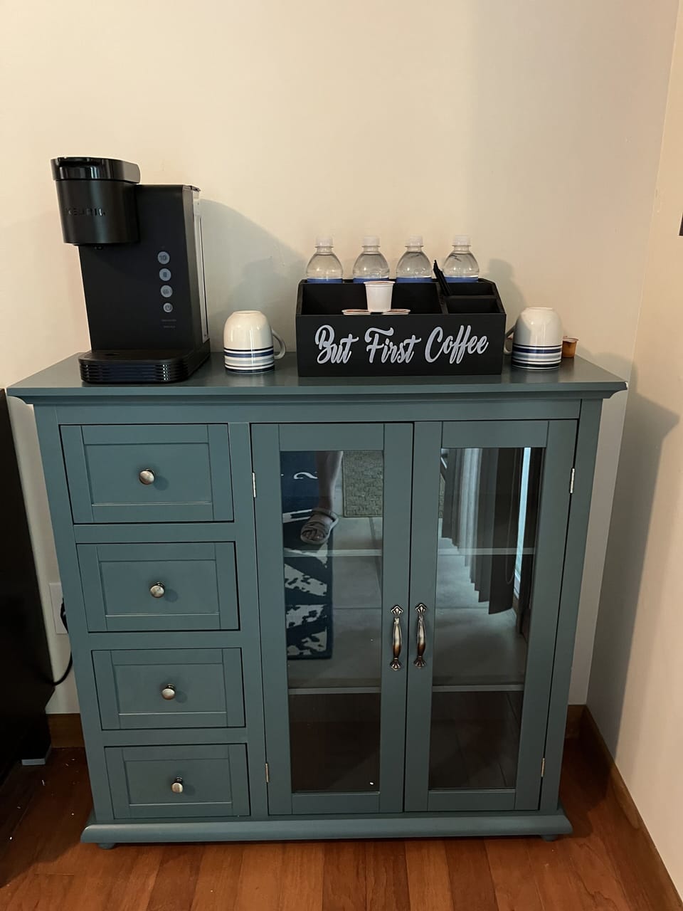 Coffee Bar in Primary Bedroom