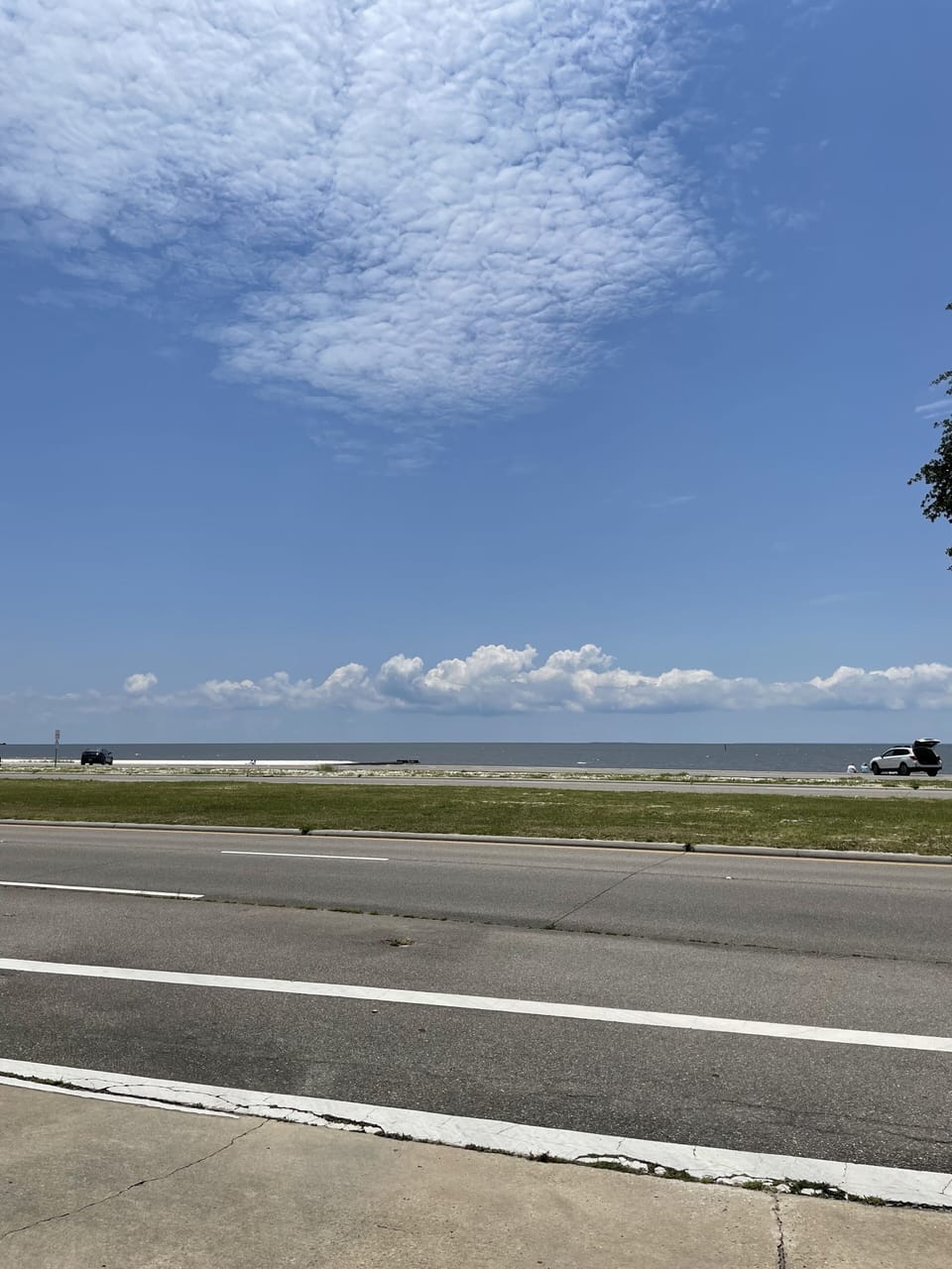 Exterior view of the entrance looking towards the beach
