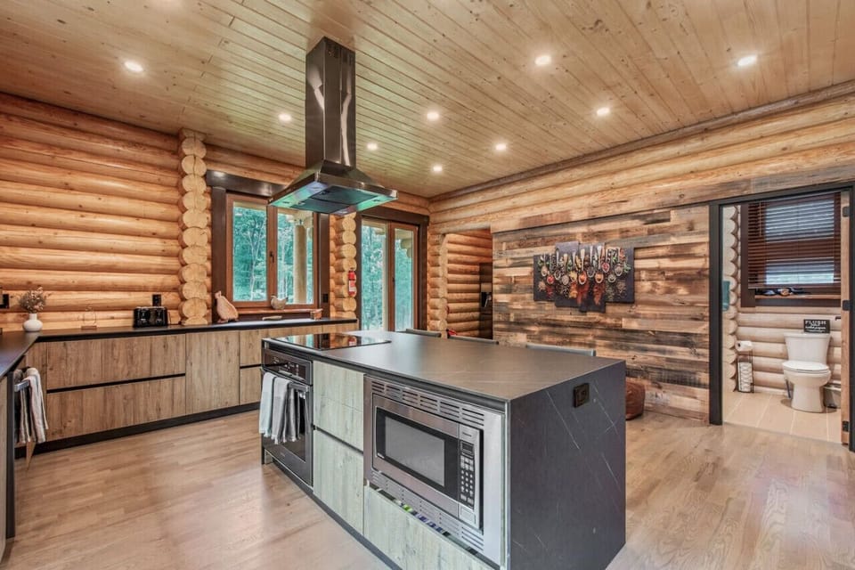 Sleek kitchen with a stylish island, ideal for entertaining and culinary creations.