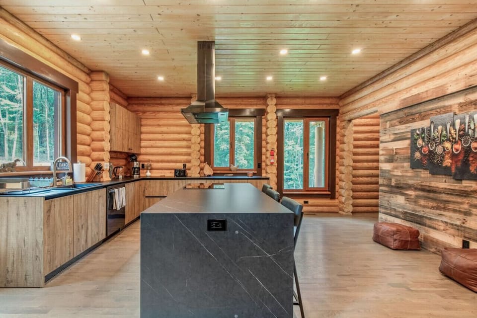 Sleek kitchen with a stylish island, ideal for entertaining and culinary creations.
