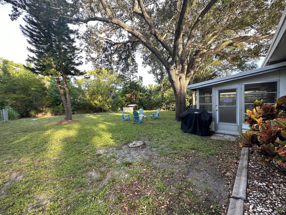 Spacious back yard