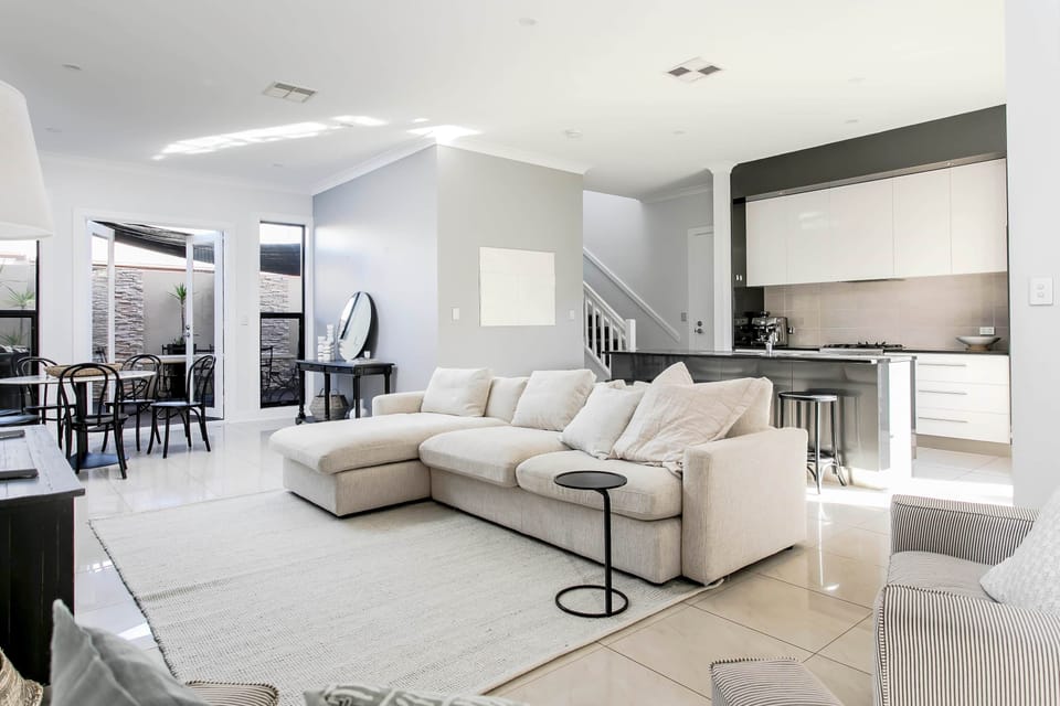 Lounge - downstairs. Light and open space with direct access to kitchen, dining and rear courtyard