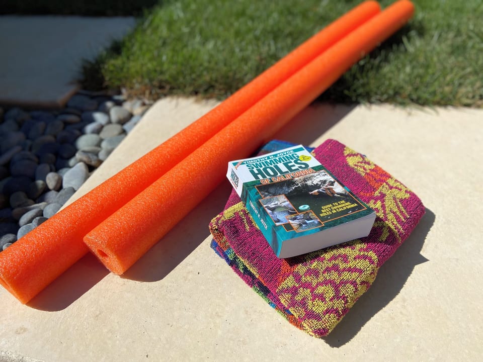 beach towels, local guide books and maps and swim noodles for you to use