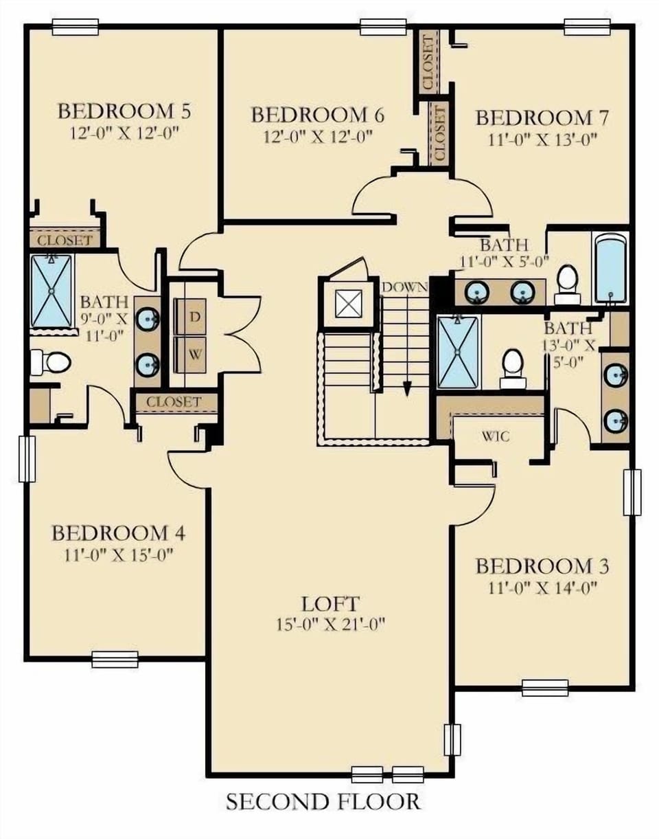 House, Multiple Bedrooms | Floor plan