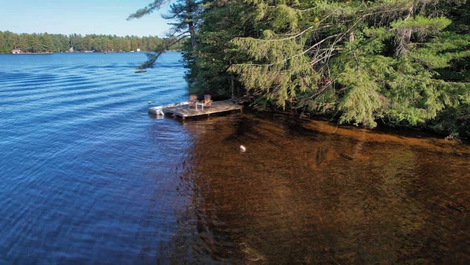 Private dock for the Glamping Tent