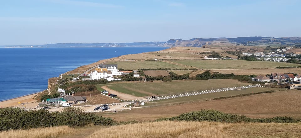 The Old Piggeries, Burton Bradstock: Walks and views of the Hive Beach