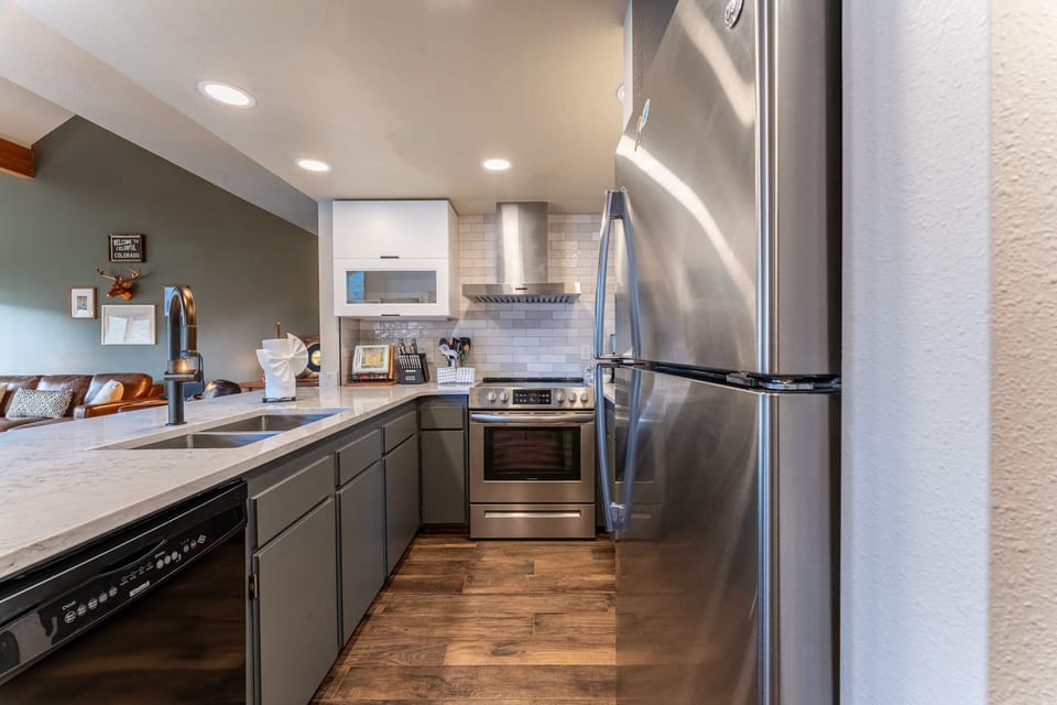 Your fully-equipped kitchen features modern appliances and ample prep space for creating memorable meals during your stay.