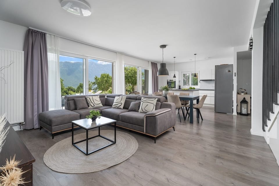 Villa is a perfect getaway settled in a very quiet environment, offering absolute privacy
