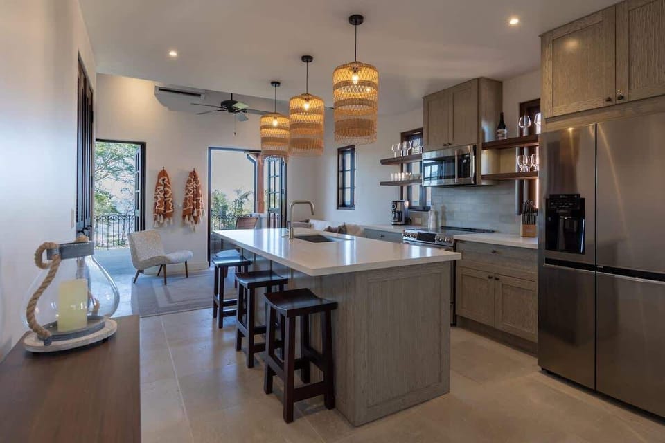 Equipped Kitchen with a beautiful Island.