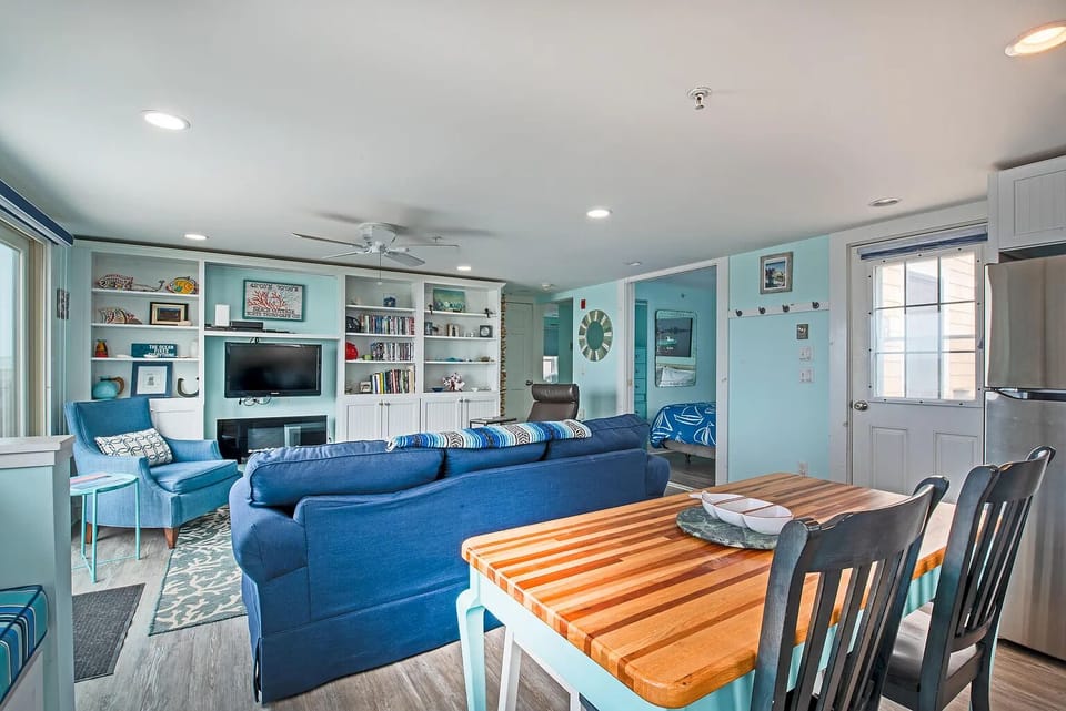 Harmonious blend of dining and living in an open concept design.
