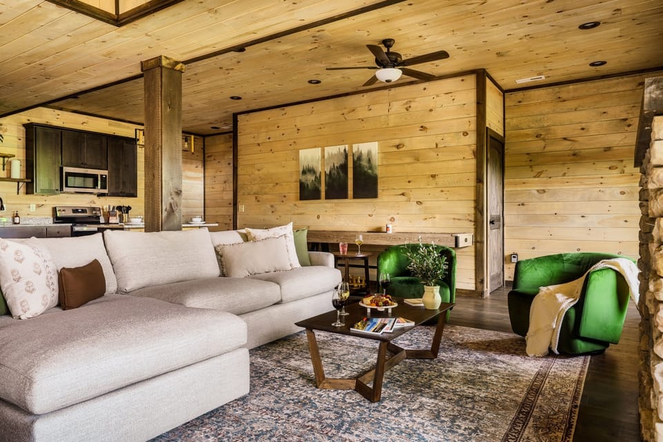 Spacious living room for you and your party
