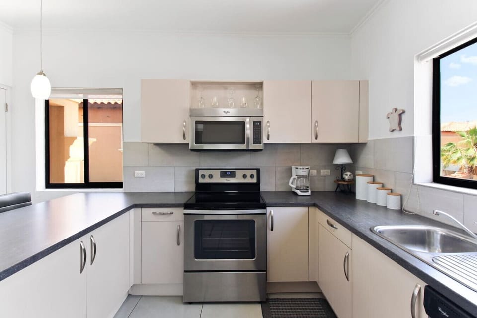 Take advantage of your modern, fully-equipped kitchen with cutting-edge gadgets.