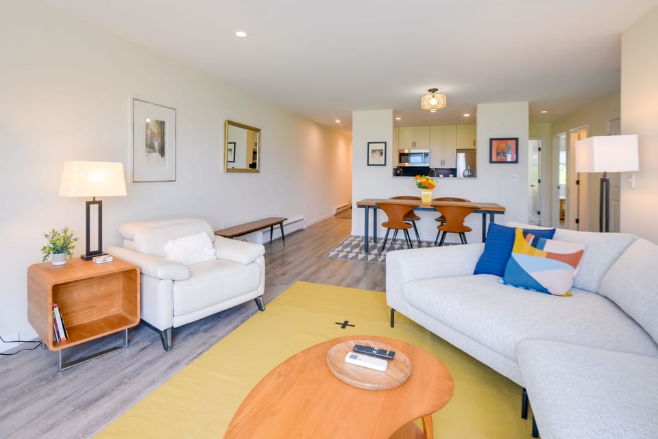 Living Room | Free WiFi | Central A/C & Heating | Single-Story Unit