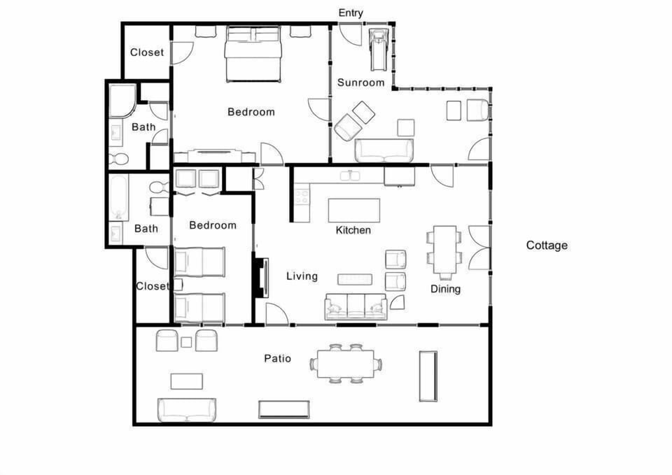 This is the floor plan of our home.