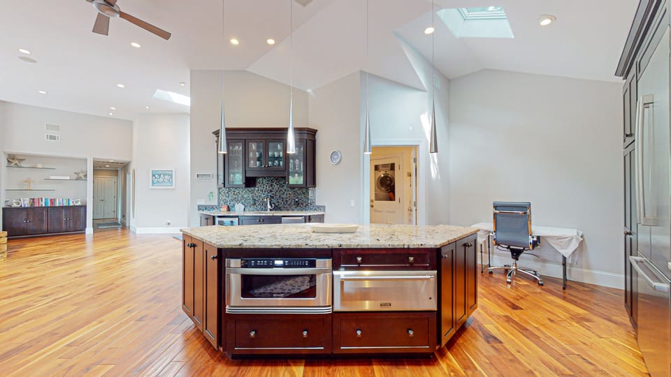 Kitchen with Built-in Oven and Microwave
