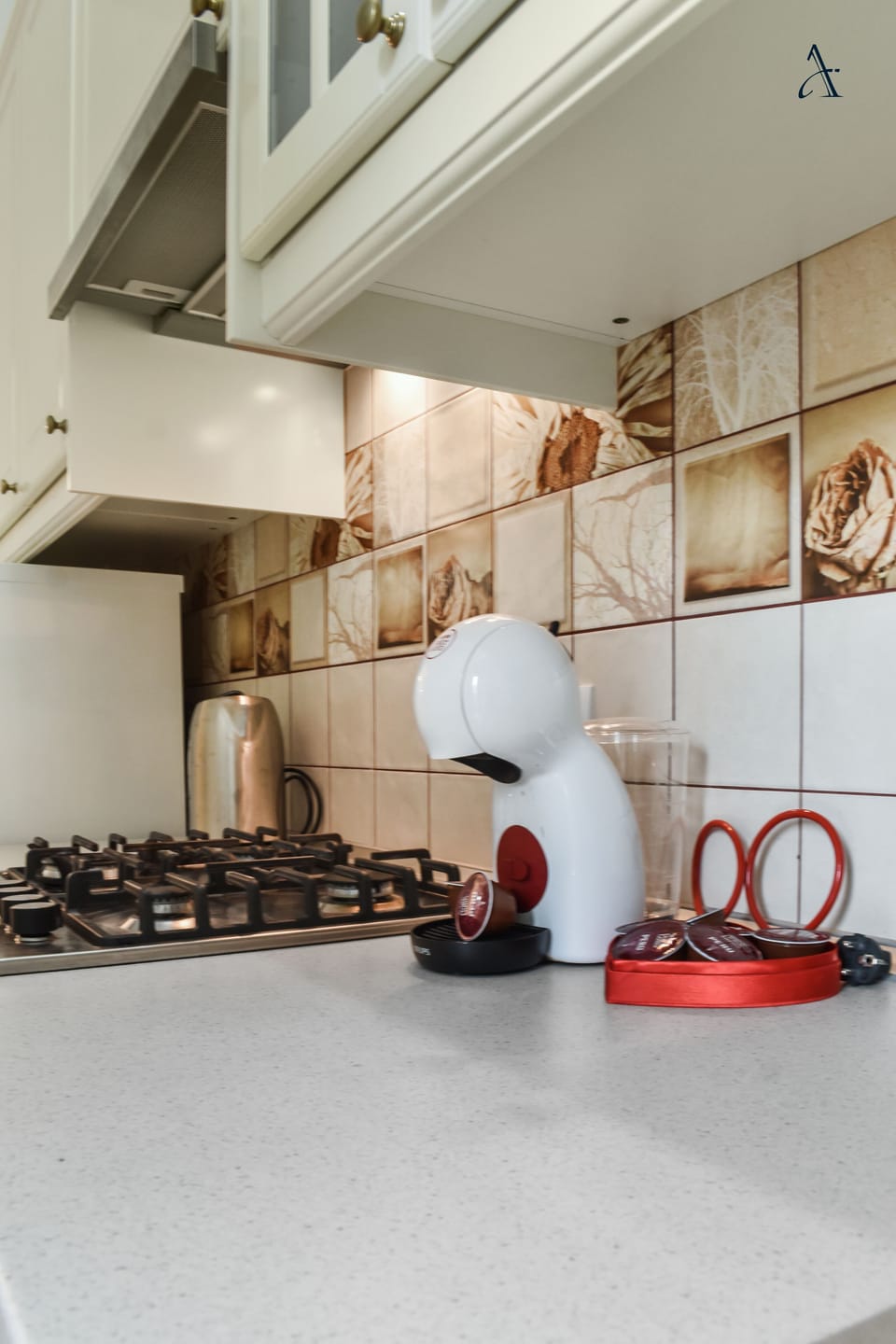 Executive Apartment | Private kitchen | Full-size fridge, microwave, oven, stovetop